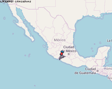 Lázaro Cárdenas Karte Mexiko