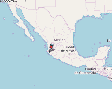 Tomatlán Karte Mexiko