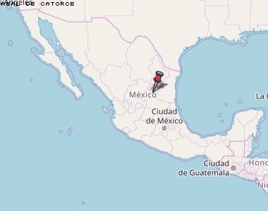 Real de Catorce Karte Mexiko