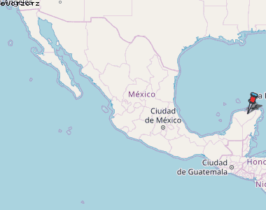 Buctzotz Karte Mexiko