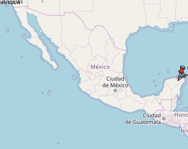 Sucilá Karte Mexiko