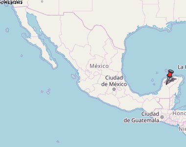 Calkini Karte Mexiko