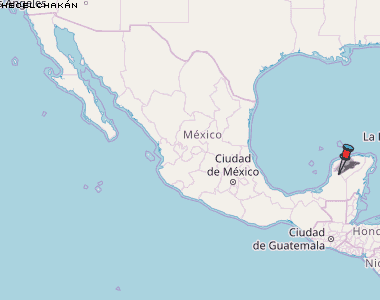 Hecelchakán Karte Mexiko