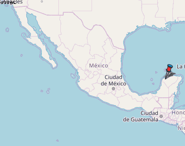Sisal Karte Mexiko