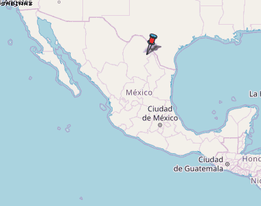 Sabinas Karte Mexiko