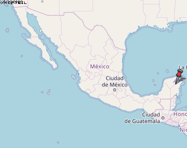 Xkopteil Karte Mexiko