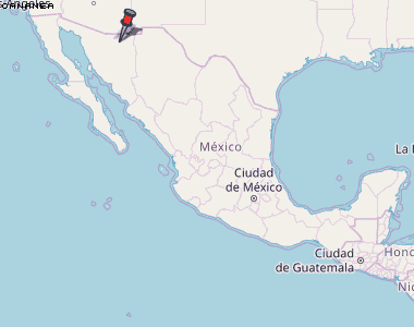 Cananea Karte Mexiko