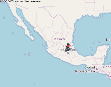 Tlalpujahua De Rayón Karte Mexiko