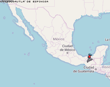 Ocozocoautla de Espinosa Karte Mexiko