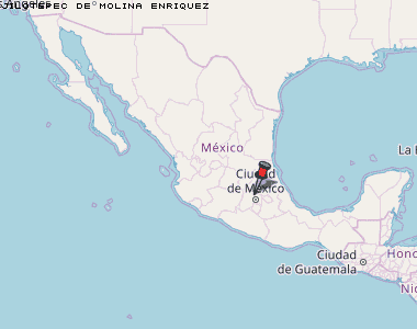 Jilotepec de Molina Enriquez Karte Mexiko