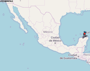 Sinanché Karte Mexiko