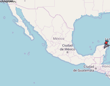 Cuncunul Karte Mexiko
