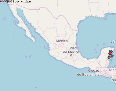 Francisco Villa Karte Mexiko
