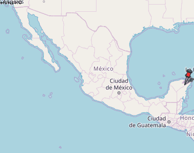 Hunukú Karte Mexiko