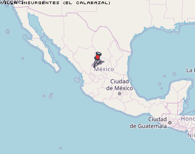 Villa Insurgentes (El Calabazal) Karte Mexiko