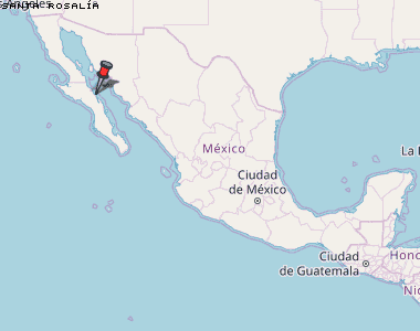 Santa Rosalía Karte Mexiko