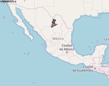 Ceballos Karte Mexiko