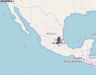 Contepec Karte Mexiko