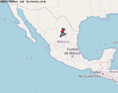 San Juan de Guadalupe Karte Mexiko