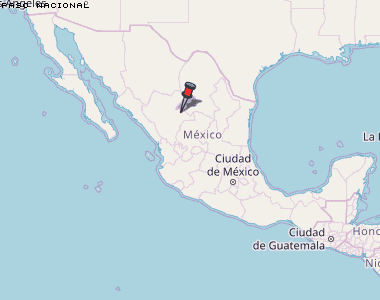 Paso Nacional Karte Mexiko