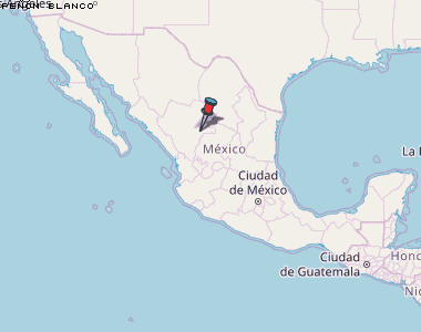 Peñón Blanco Karte Mexiko
