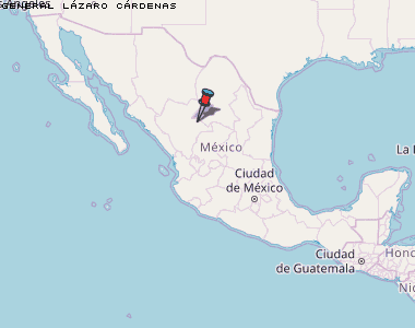 General Lázaro Cárdenas Karte Mexiko
