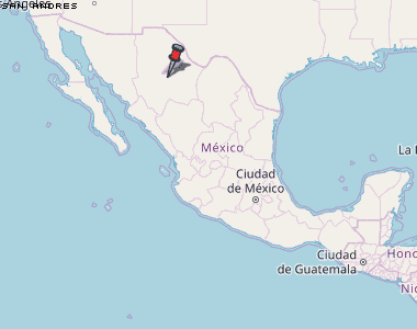San Andres Karte Mexiko