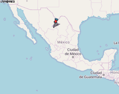 Jiménez Karte Mexiko