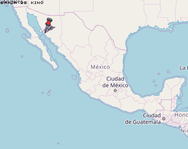 Bahía de Kino Karte Mexiko