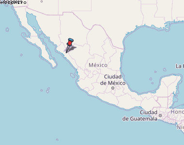 Mocorito Karte Mexiko