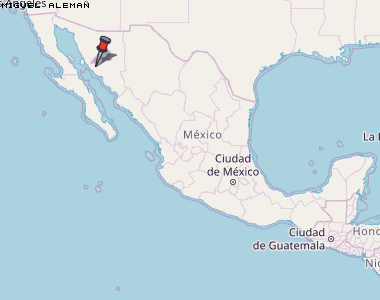Miguel Aleman Karte Mexiko