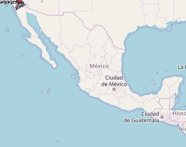Popotla Karte Mexiko
