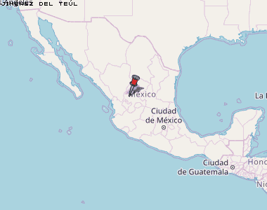 Jiménez del Teúl Karte Mexiko