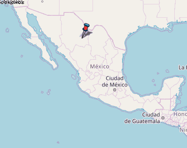 Conchos Karte Mexiko