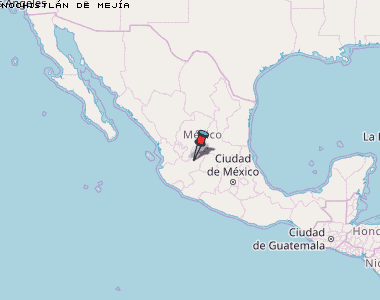 Nochistlán de Mejía Karte Mexiko