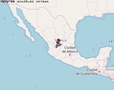 Teúl de González Ortega Karte Mexiko
