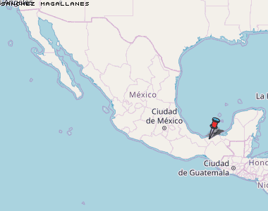 Sanchez Magallanes Karte Mexiko