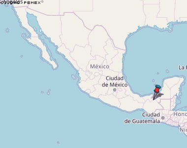 Ciudad Pemex Karte Mexiko