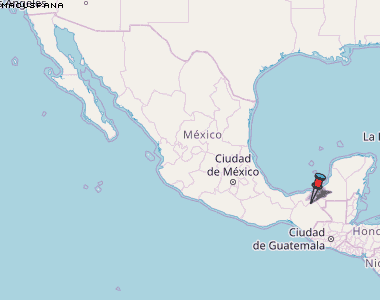 Macuspana Karte Mexiko