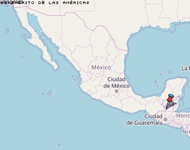 Benemérito de las Américas Karte Mexiko
