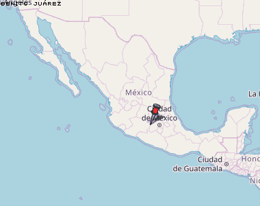 Benito Juárez Karte Mexiko