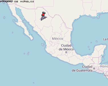 Páramo de Morelos Karte Mexiko