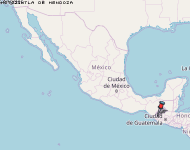 Motozintla de Mendoza Karte Mexiko