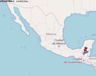Frontera Corozal Karte Mexiko