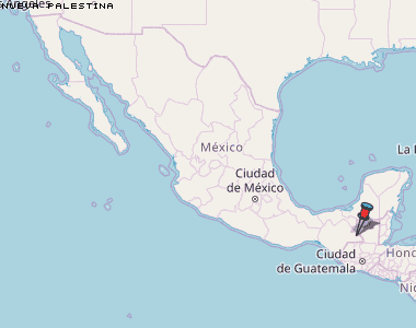 Nueva Palestina Karte Mexiko