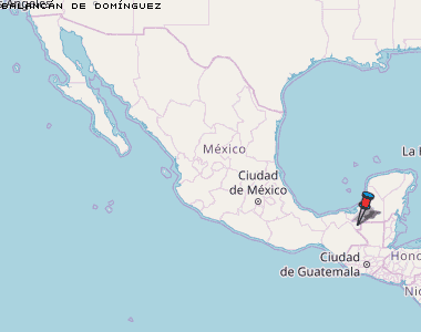Balancán de Domínguez Karte Mexiko