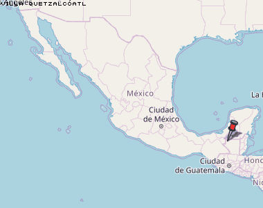 Villa Quetzalcóatl Karte Mexiko