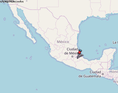 Cuautinchán Karte Mexiko