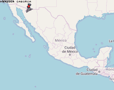 Heroica Caborca Karte Mexiko