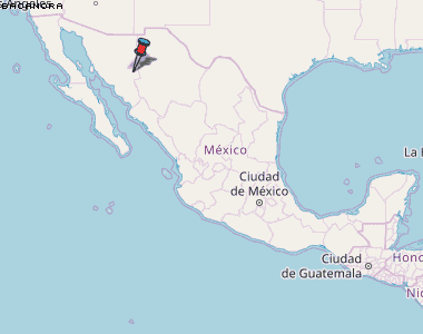 Bacanora Karte Mexiko